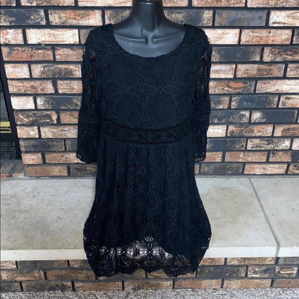 Umgee Black Lace Dress